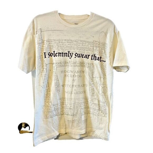 Harry Potter Hogwarts School Of Witchcraft And Wizardry T-Shirt Size L - Picture 1 of 5